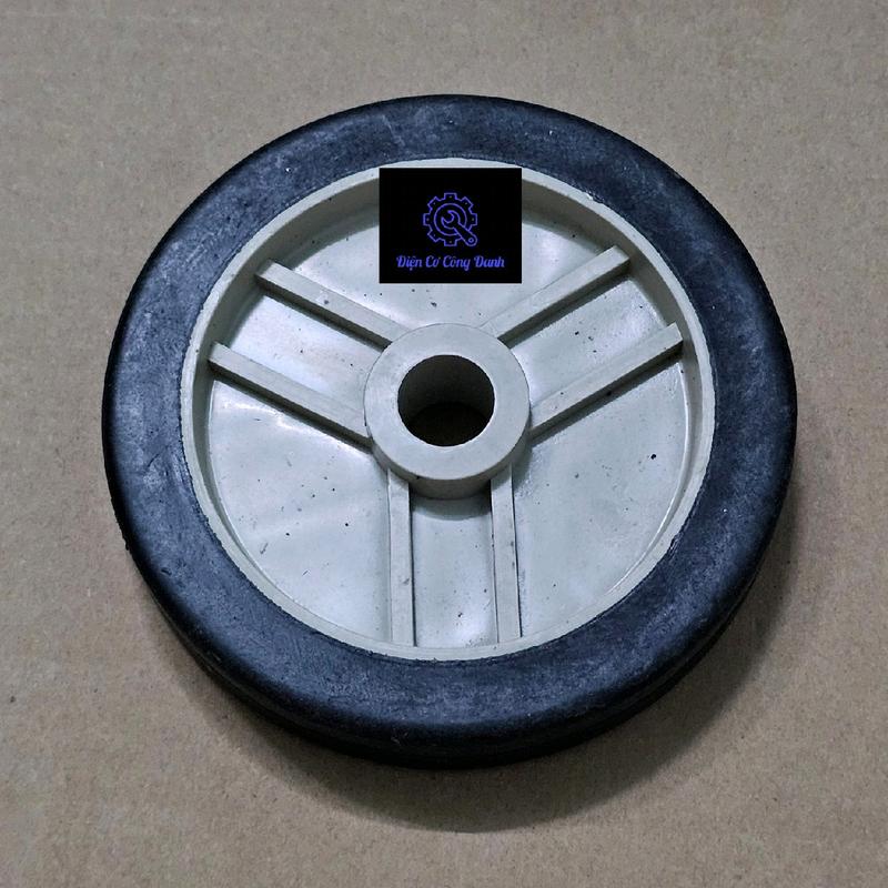 Bánh xe 16x120 (lỗ 16mm, đường kính 120mm) lắp máy bơm hơi/ máy nén khí 3