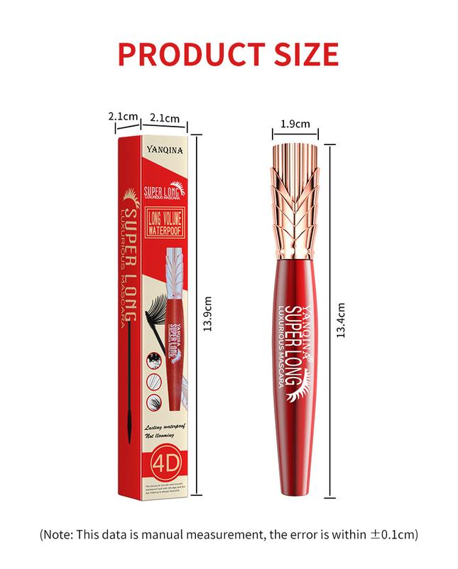 Product Introduction of Waterproof Mascara Non-Smudging Lengthening, Curling & Thickening Makeup Cosmetic camille eyeshadow vice  lipstick o two flower knows 7