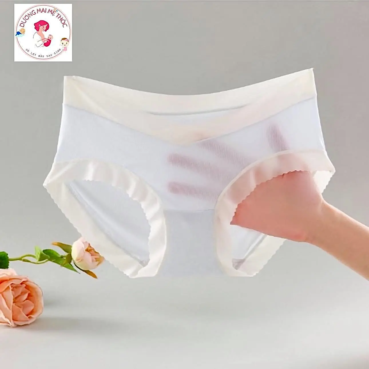 Quần Lót SU NƯỚC Cho Bầu Và Sau Sinh (Mẫu Mới 2024 ) Chất Mềm Mỏng  Nhẹ Thiết Kế Cạp Chéo Co Giãn Tốt quần  bú