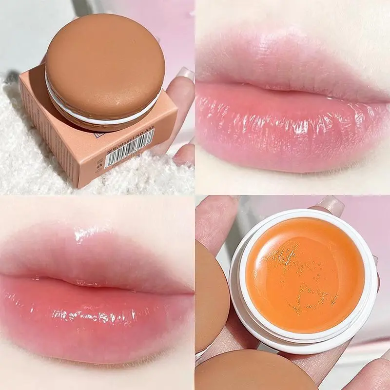 Macaron soft lip balm moisturizing and lightening lip lines lipstick base fruity lip care oil Skincare Moisturizer Moisture