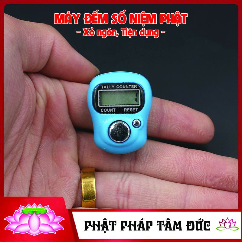 Máy Bấm Số Niệm Phật Xỏ Ngón Tay Máy Đếm Số Máy Đếm Số Niệm Phật Tràng Hạt Điện Tử Niệm Phật Kí Số Mẫu Mới - Đa Sắc Màu