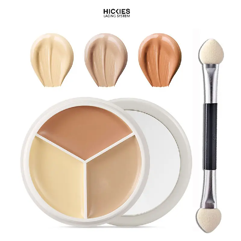 Hộp trang điểm, tạo khối, che khuyết điểm 3 màu cho da tự nhiên và nâng tông - SVMY - hickies lacing system Thời trang