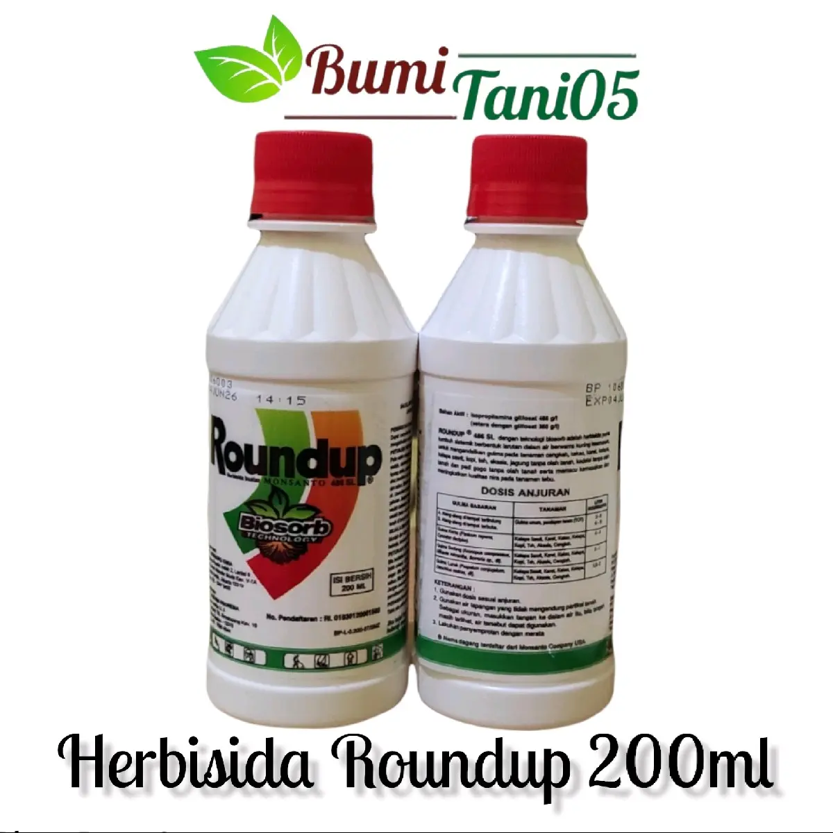 Roundup 486SL Herbisida Racun Rumput Sistemik 200ml - Shop | Tokopedia