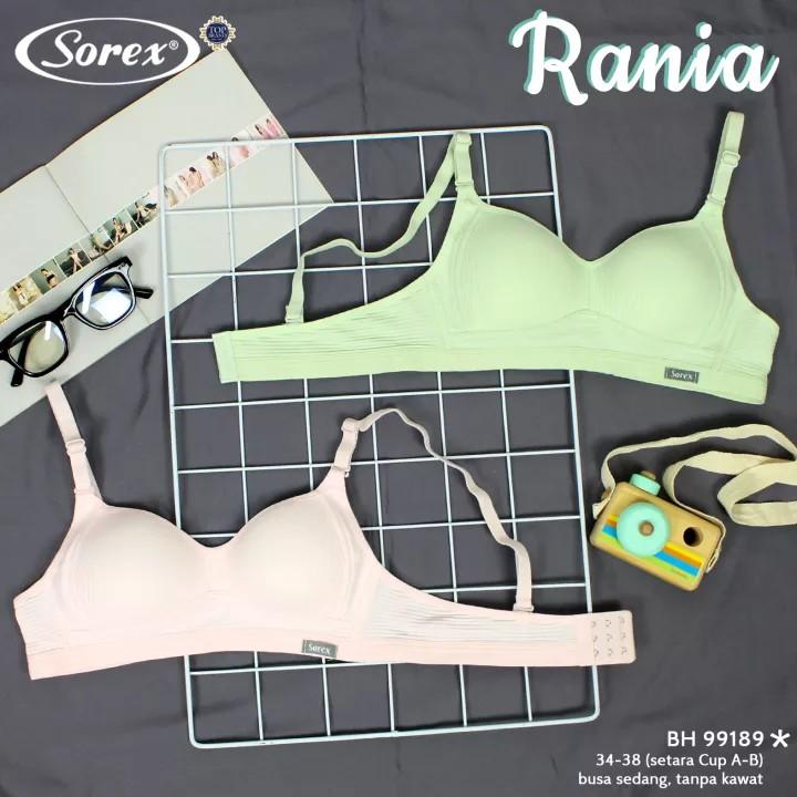 Product Introduction of [ 1pcs ] Bra Busa Tipis Sorex 99189 size 34-38 |Tanpa Kawat Kait 3 Cutting 3/4 [ Cup A-B ] Poliester Lembut 0