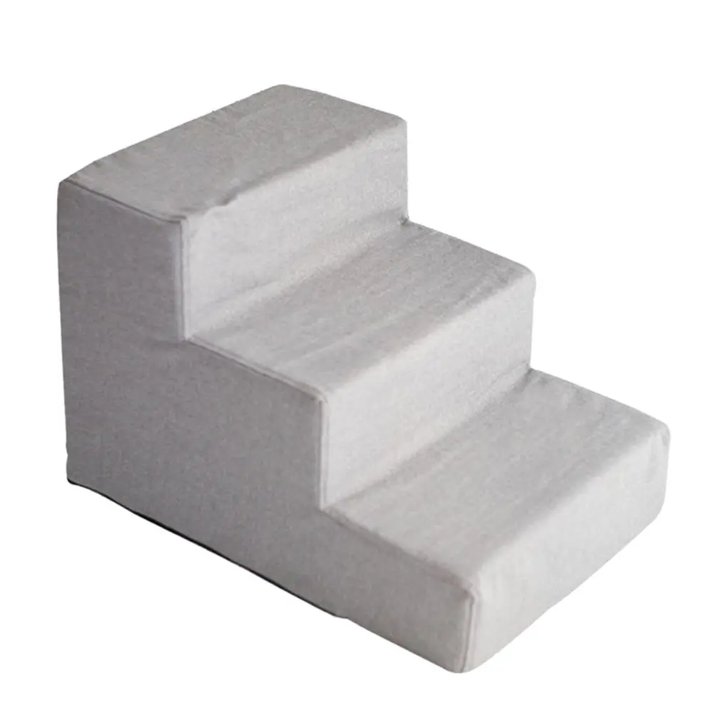 Durable Dog Stairs Ladder, Anti Slip Toys 3 Step Design Step Supplies Platform Ramp Washable for High Bed Small Cat Large Dog Puppy Sofa