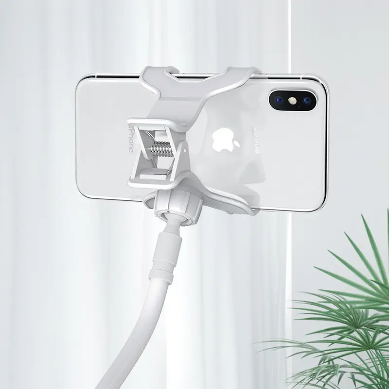 Giá Đỡ Điện Thoại Di Động Thiết Kế Ghim Từ Nhà Máy, Giá Đỡ Lười Đầu Giường Bàn, Sáng Tạo, Đa Chức Năng, Kẹp Xoay, Giá Chân Đế Hỗ Trợ Thông Dụng 3