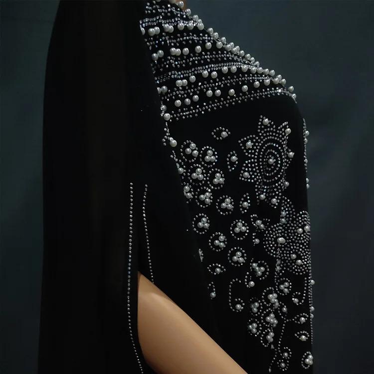 Product Introduction of 2024 Abayas for Women Dubai Luxury Chiffon Boubou Muslim Fashion Dress Caftan Wedding Party Occasions Long Abaya With Inner 10