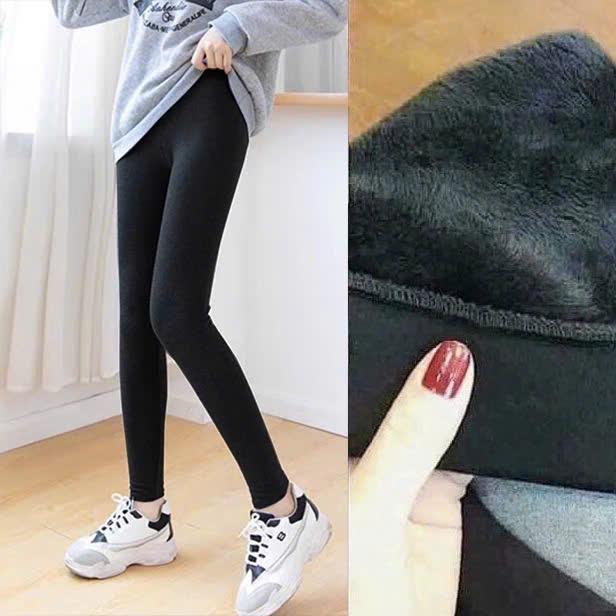  Combo 2 Quần legging nữ dày dặn lót lông ấm áp cho mùa đông - Women Nhung Voi 