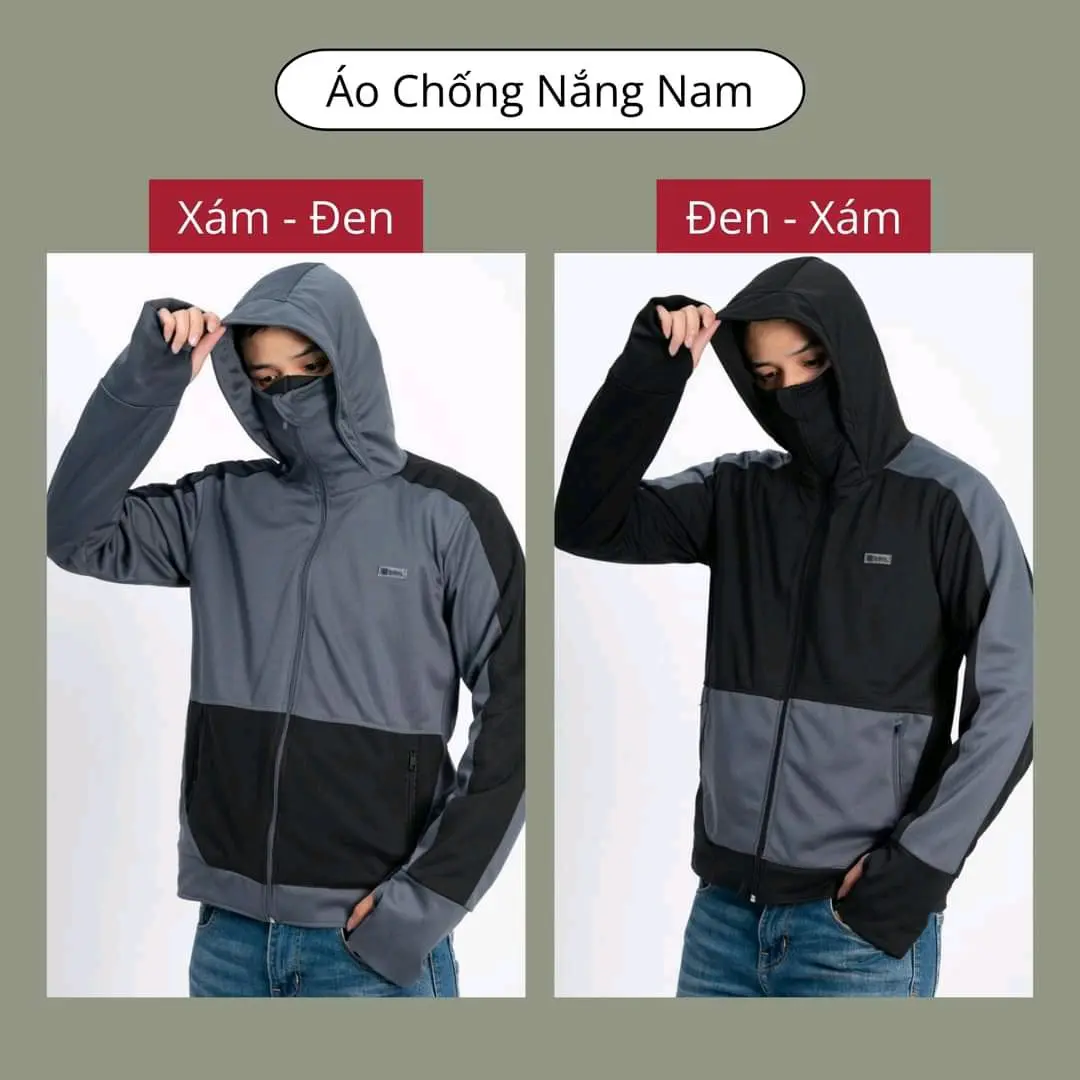 Áo chống nắng 2 lớp, phối màu trẻ trung năng động
