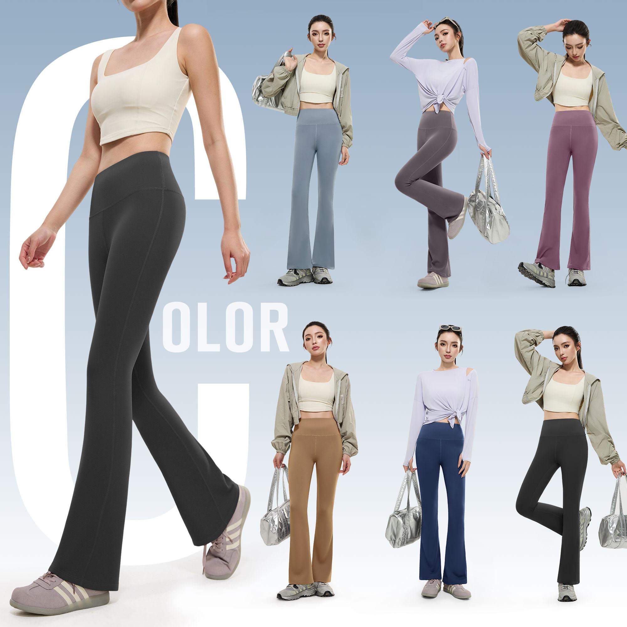KKTOP Celana Olahraga Yoga Wanita Legging Sport Celana Cutbray Olahraga High Waist Pants Gym (C001)