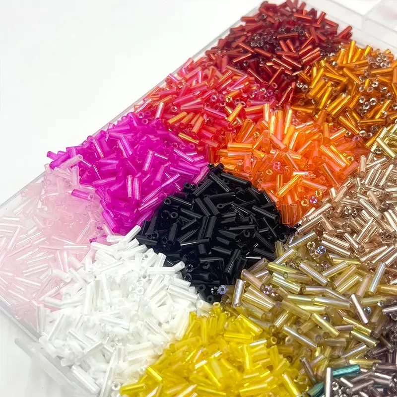 7mm Long Glass Bead Kit, 5600pcs/set 24 Color Bead, DIY Beading Accessories for Bracelet & Necklace Making, Jewelry Making Supplies 6