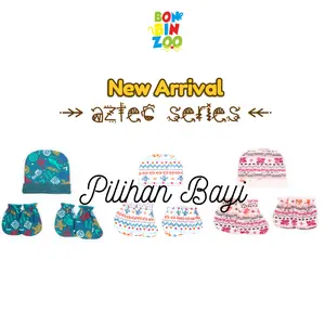 BONBINZOO AZTEC Series - Topi Sarung Tangan Kaki Anak Bayi Newborn