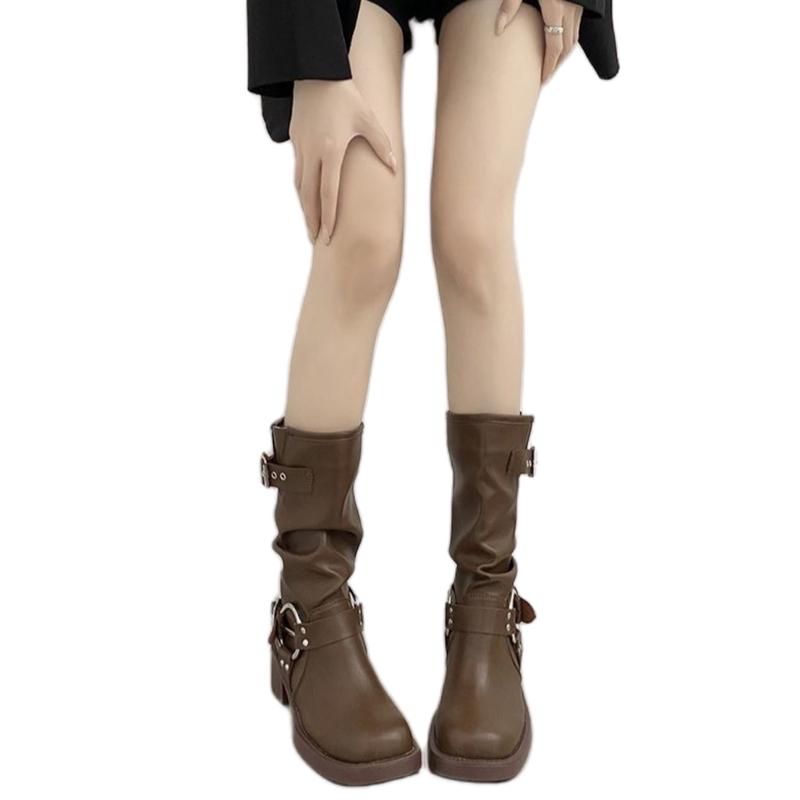 Giày Bốt Nữ Cao Bồi Martin Cổ Cao Cá Tính Cool Ngầu Hot Trend 2024 - Shoes, Boot bố t