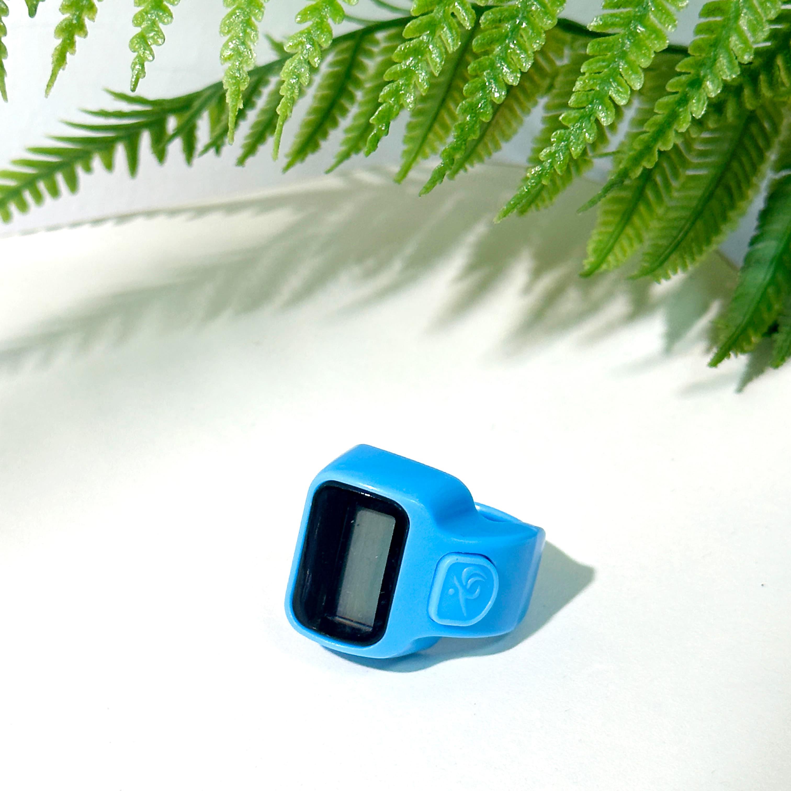 Cincin Tasbih Digital Led Alat Hitung Dzikir Perlengkapan Ibadah Alat Zikir Muslim Finger Counter Mini Motif Warna-warni