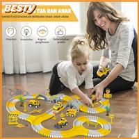 Gambar BESTY 305Pcs DIY Mobil Mainan Track Elektrik Set Construction City Truck Konstruksi Mainan Menyenangkan Mobil Mainan Rekayasa Perakitan - 135Pcs Set dari BESTY Online Mall Kab. Tangerang 1 Tokopedia