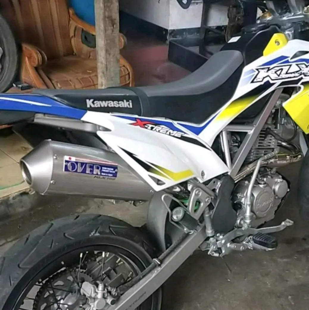 Knalpot OVER RACING JAPAN klx150 bf crf150l dtracker wr155 fullsystem pemasangan PNP Asli Kendaraan Mesin Motor Motorcycle