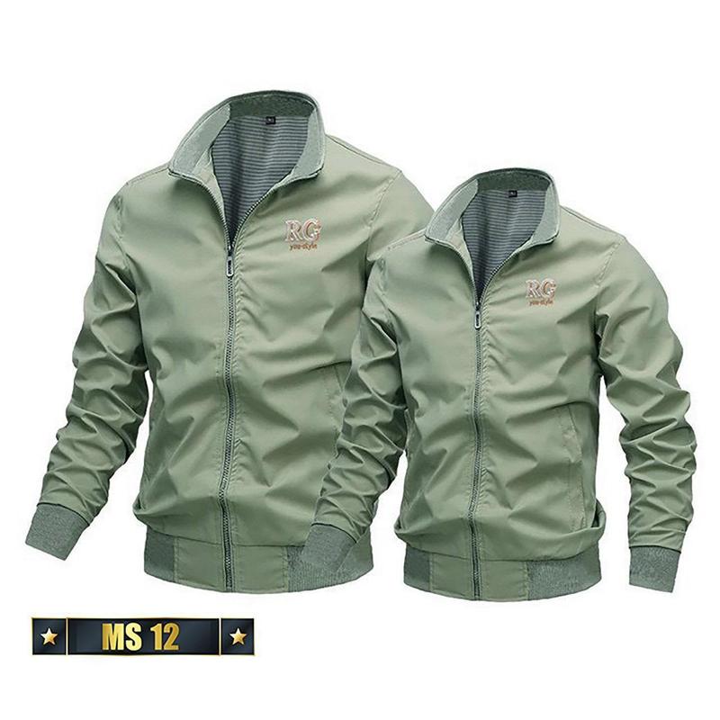 Áo khoác nam nữ Unisex có nón chất liệu dù 2 lớp phong cách thể thao lên form chuẩn và thoải mái Sport Top Menswear Có Cổ Jacket Đồng 0