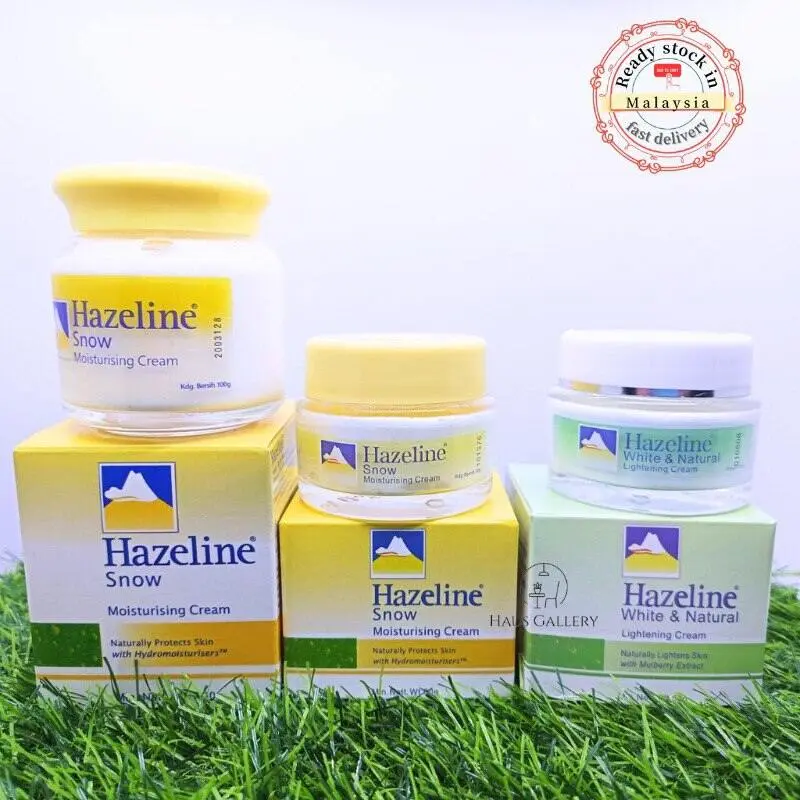 Kem dưỡng ẩm tuyết, Hazeline, có sẵn trong 50g và 100g, kem làm sáng, kem làm biến mất Skincare Làm Đẹp Da