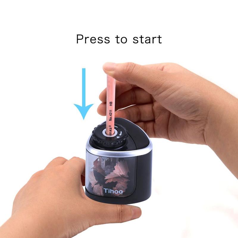 Product Introduction of Desktop Classroom Stationery Kids Battery Operated Automatic Sharpeners Pencil Sharpener Electric Sharpener Pen sharpener 14