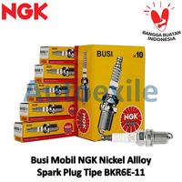 Gambar Busi Mobil NGK Nickel Alloy BKR6E-11 Original Spark Plugs Brio City Civic Fit Jazz Delica Eterna L300 Lancer Libero Carry Escudo Grand Vitara Swift SX4 Cortez Forester Legacy Mazda2 Nonsky Accent Grand Avega Feroza Move Rocky Sportrak Taruna - Putih dari Autoexile Kota Medan 1 Tokopedia