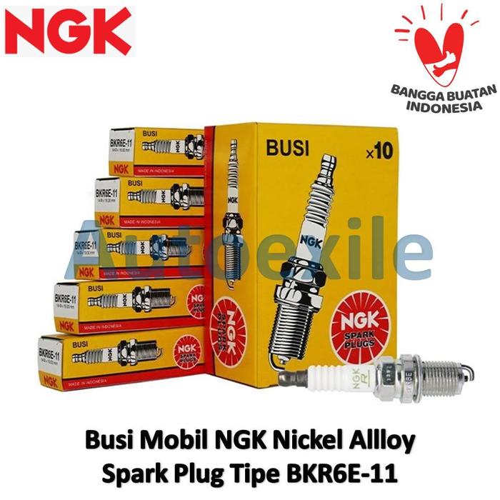 Gambar Busi Mobil NGK Nickel Alloy BKR6E-11 Original Spark Plugs Brio City Civic Fit Jazz Delica Eterna L300 Lancer Libero Carry Escudo Grand Vitara Swift SX4 Cortez Forester Legacy Mazda2 Nonsky Accent Grand Avega Feroza Move Rocky Sportrak Taruna - Putih dari Autoexile Kota Medan 4 Tokopedia