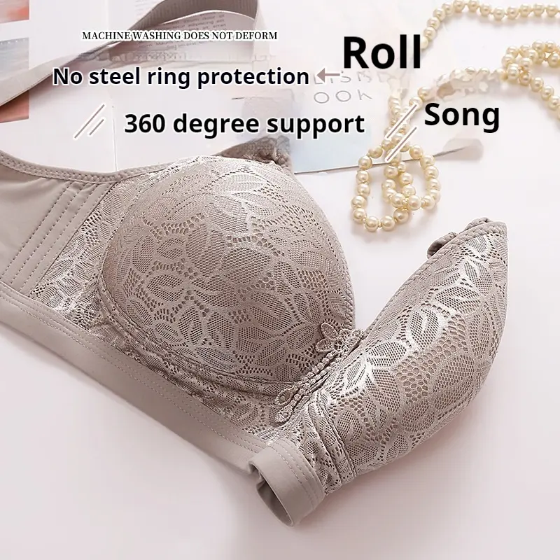 Đồ Lót Cúp Lớn Dành Cho Nữ, Cỡ Lớn 36 / 80-46 / 105 B / C, Áo Ngực Thoải Mái Không Có Gọng, Áo Ngực Thời Trang, Thích Hợp Cho Phụ Nữ Trung Niên, Đồ Lót Women Bra