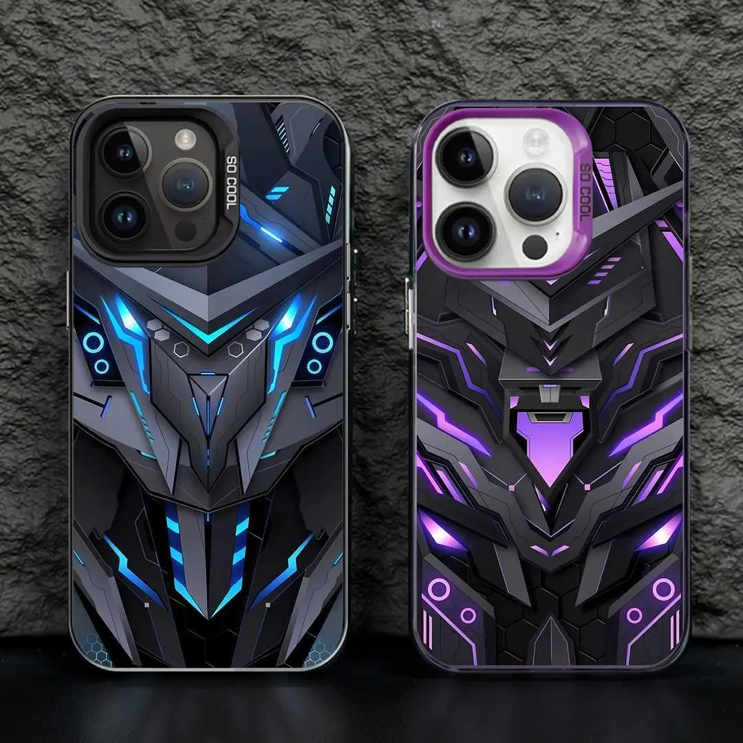 Ốp Lưng iPhone, Thiết Kế Mecha, Tương Thích Với iPhone 7, 8 PLUS, 11, 12, 13, 14, 15, PRO MAX, X, XR, XS, Chống Sốc, Bảo Vệ Chống Sốc, Ốp Cứng