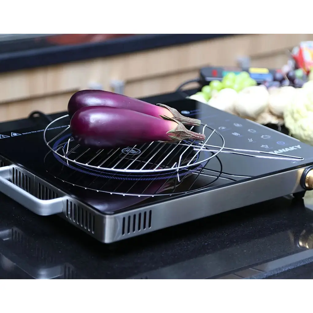 Bếp Hồng Ngoại SANAKY SNK-2524HGN Và SNK 22A - Nồi Đồng Cối Đá, Siêu Bền.Tặng Kèm Vỉ Nướng, Nồi Nẩu, Bảo Hành 12 Tháng