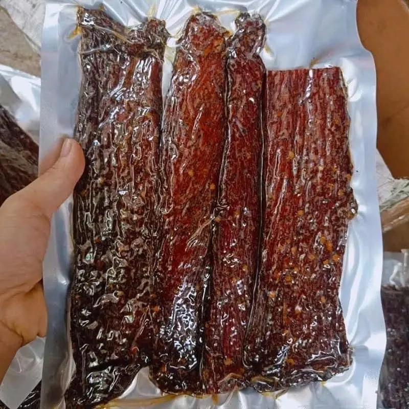 Thịt Lợn gác bếp Tây Bắc 500g kèm gói chẩm chéo cay Chua Snack Ăn Vặt