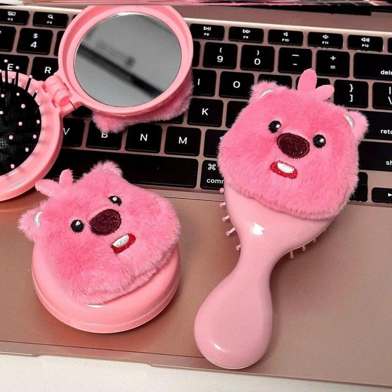  Gương kèm lược chải tóc trang điểm 2 trong 1 AAA iLita lược kiêm gương trang điểm makeup dễ thương tiện lợi 