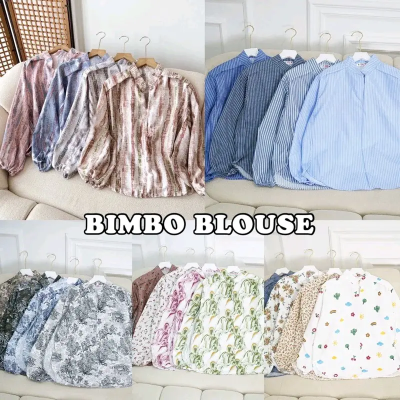 BIMBO BAMBU OVERSIZE BLOUSE WANITA BAHAN KATUN POLY