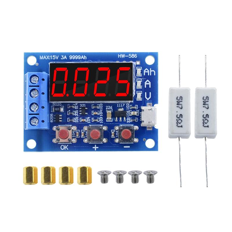 1.2V-12V Battery Capacity Meter Discharge Tester Analyzer 18650 Lithium Ion Lithium Lead Acid Battery Capacity Meter 0