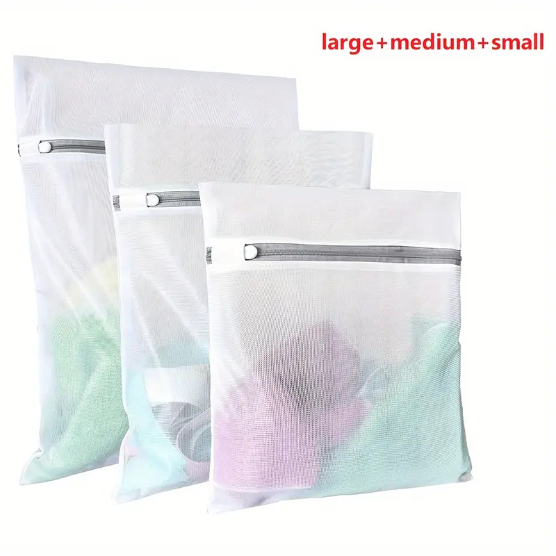 4/3/3 Pieces New Laundry Bags Mesh Laundry Bags, Underwear Bags, Delicate Laundry Bags Suitable for University, Dormitory, Storage, Allow Water and Detergent to Flow Easily, Easy to Clean, Just Throw the Bags into the Washing Machine, Laundry Bags 4