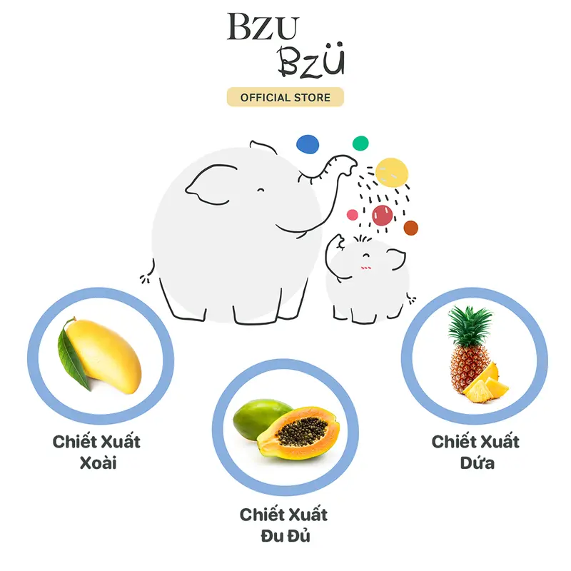 Sữa Tắm Trẻ Em BZU BZU Happy Kids Body Wash Làm Sạch Dịu Nhẹ, Phù Hợp Cho Da Nhạy Cảm Chai 600ml Cho Bé 4