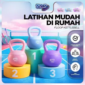 Goto [COD] Floop Kettlebell Alat Angkat Beban Otot Peralatan Kebugaran Rumah Latihan Beban