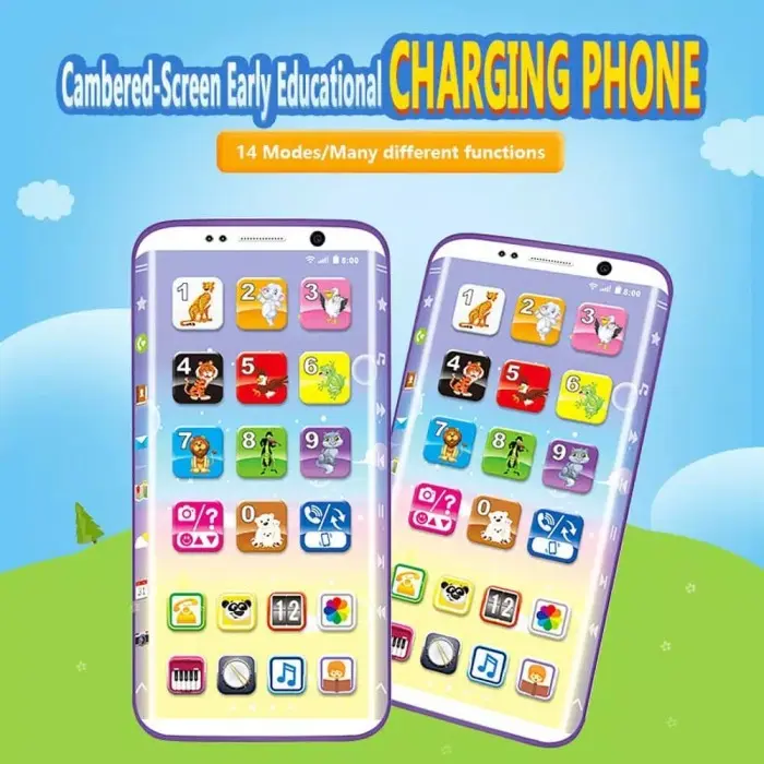 LEARNING PONSEL EDUKASI ANAK TOUCH SCREEN MAINAN HANDPHONE HP GADGET