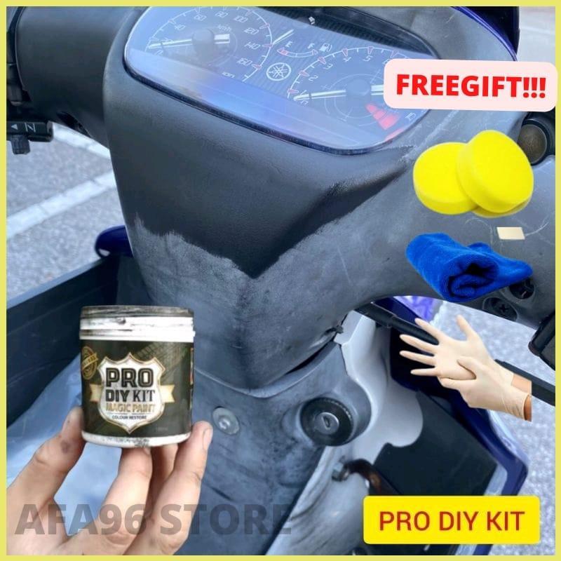 CAT HITAM MAGIC Cat Magic PRO DIY KIT HITAM 100ml Plastic Restore ...