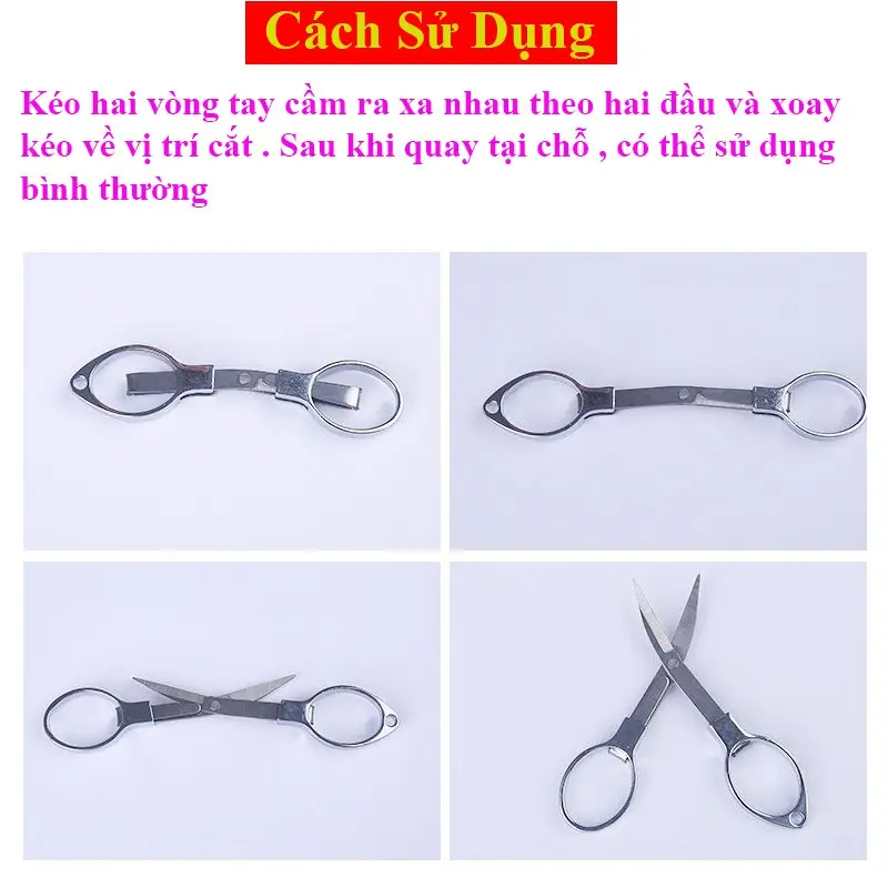 Kéo Cắt Dây Câu Cá Hình Số 8 Gấp Gọn Thiết Kế Thông Minh PK43 3