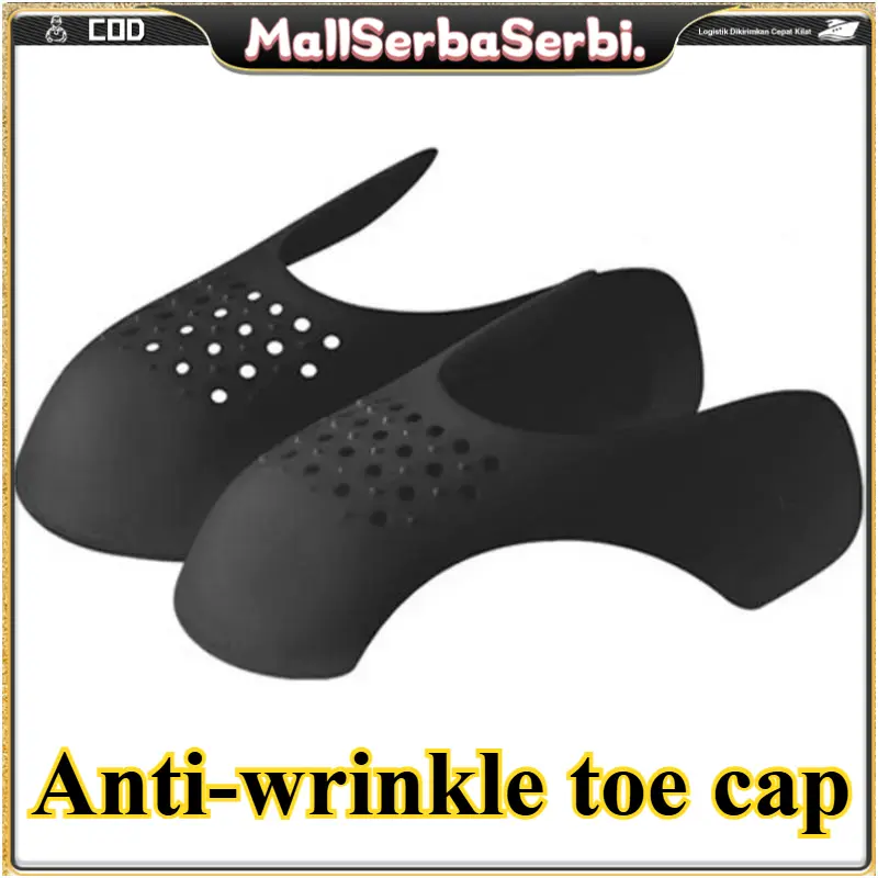 Perlindungan Sepatu Sneakers 1 Set Pelindung Ujung Sepatu Anti Kerut Olahraga Penutup Kepala Hitam Shoe Mencegah Krisis Mudah Dibersihkan - Pembersih