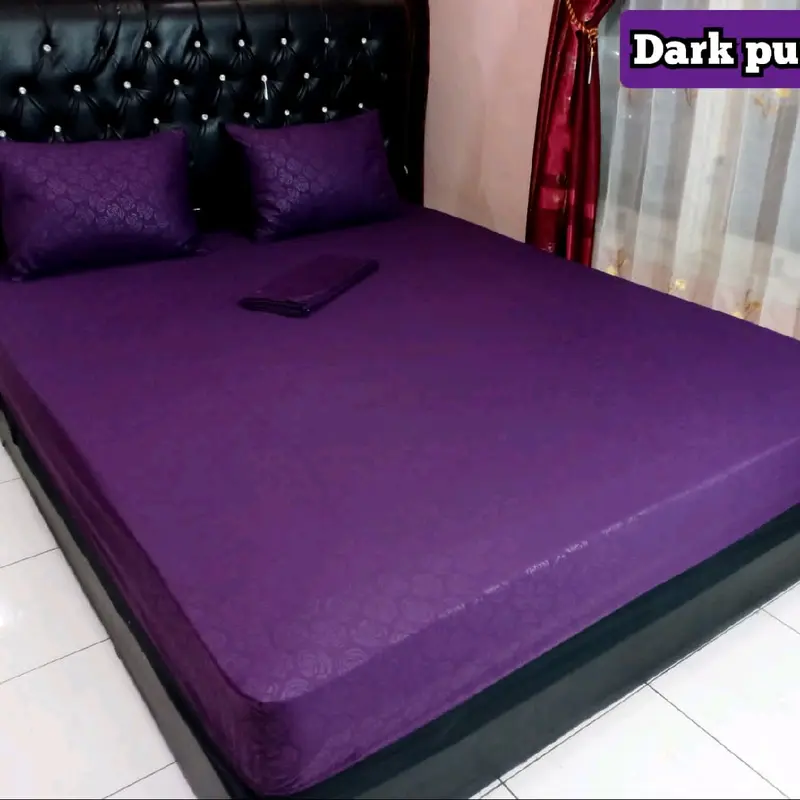 Seprai Polos Embos 180x200 160x200 120x200 Set Sprei sarung Bantal Guling Tali Seprei Aesthetic Katun Adem Karet Sudut Tidak Luntur 7