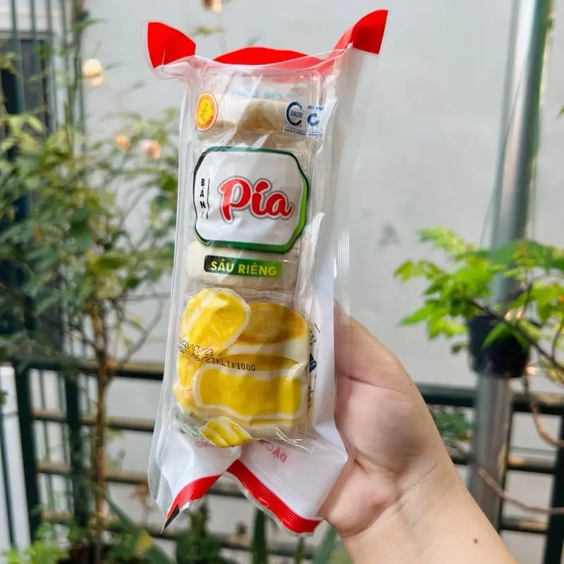 Bánh pía sầu riêng mini gói 100g (5 bánh nhỏ) | vị sầu riêng 3