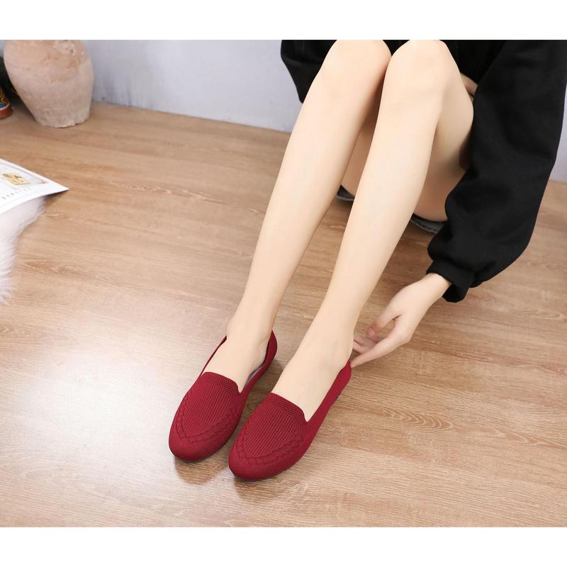 Giày Nữ, Cổ Thấp, Cắt Nông, Giày Vải Bắc Kinh Cũ, Giày Lưới Bay Thật, Thời Trang, Giày Cho Mẹ, Giày Đi Bộ, Shop bltkglobal06 VN 2