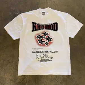 JJ.STORE KHICH THUOD retro Amerika Korea Style T-shirt Oversize | Kaos Wanita Hitam | Kaos pria dan wanita Crew-neck fashion unisex T-shirt Menswear Top