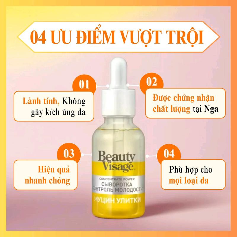 Combo 2 Serum Trẻ Hóa Beauty Visage - Hỗ Trợ Cải Thiện Nếp Nhăn 2