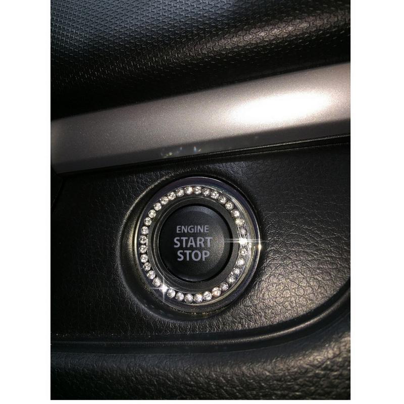 Ring Bingkai Tombol Kunci Start Engine Chorme Kristal Grade A DAD Series Limited Edition 2