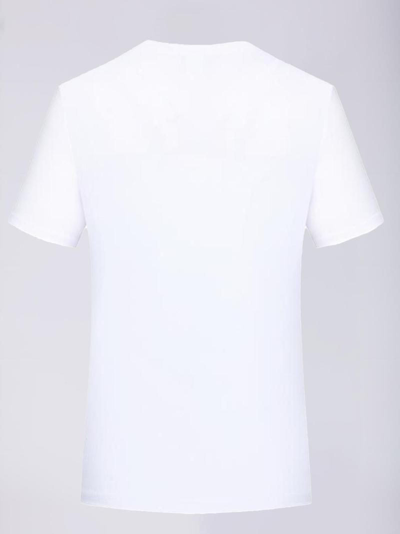 Product Introduction of Men's EKG Print Round Neck Tee, Regular Fit Casual Short Sleeve Crew Neck T-Shirt for Summer, Fashion Men's Top for Daily Wear, Tropical 2
