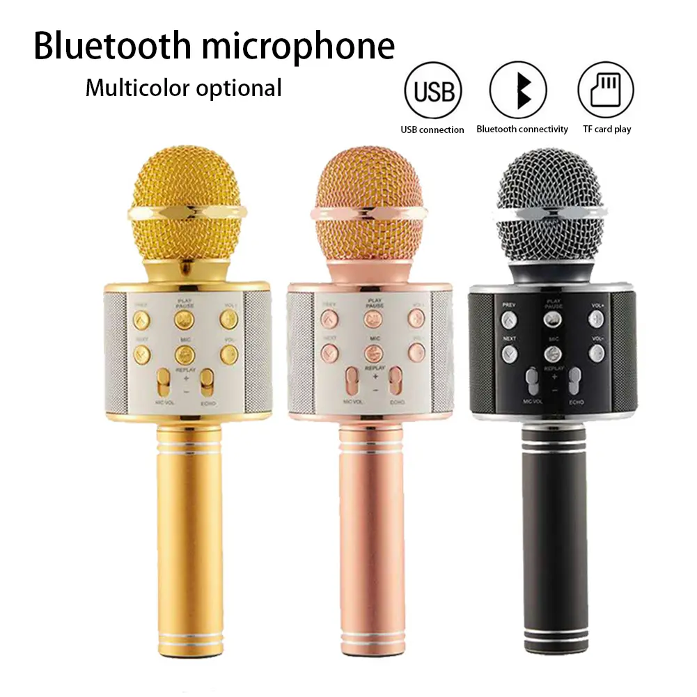 Juanoery - Bluetooth không dây, micrô karaoke, điện thoại, máy nghe nhạc, ghi âm, KTV, MIC, loa