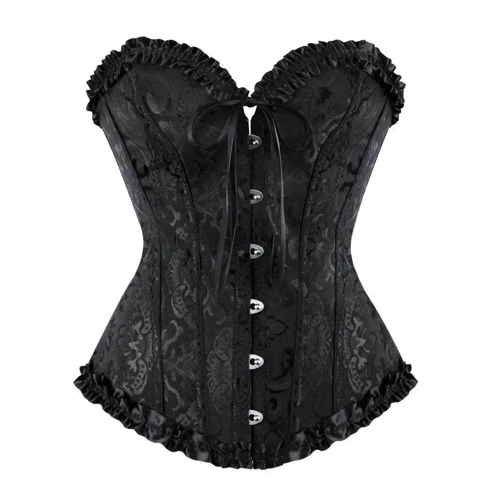 Áo Nịt Ngực Và Corset, Ren Hoa, Định Hình Cho Nữ, Áo Nịt Ngực Cổ Điển, Phong Cách Gothic, Áo Nịt Ngực Vải Satin Và Jacquard