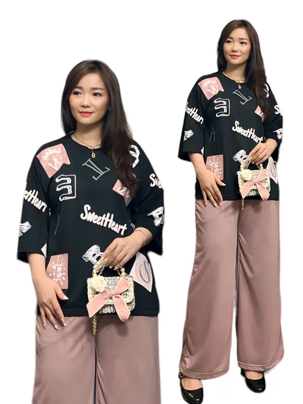 Setelan Wanita Dewasa One Set Terkini SweeatHeart Bestseller Aesthetic Elegan SR1283 0
