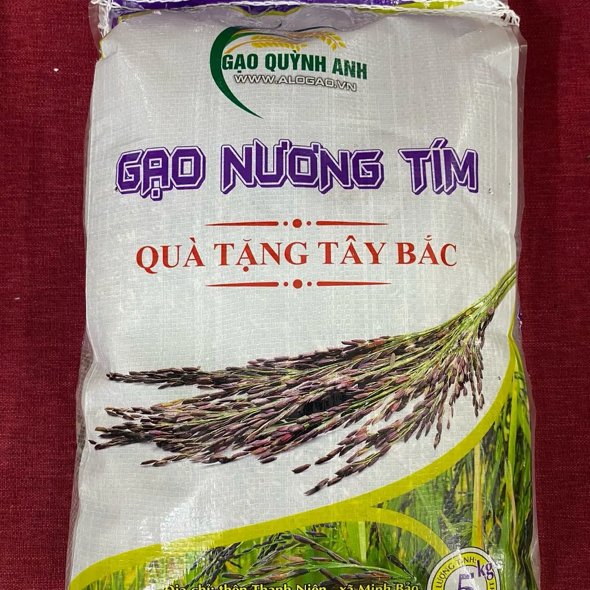 (5kg) Gạo Nương Tím Tây Bắc